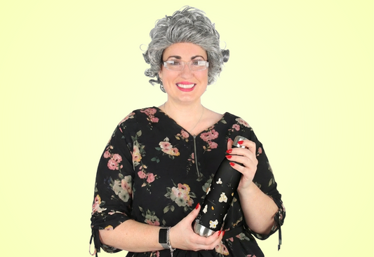 Granny's Steel Water Bottle Black