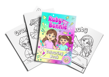 Ruby and Bonnie kids colouring book printable with sample colouring pages