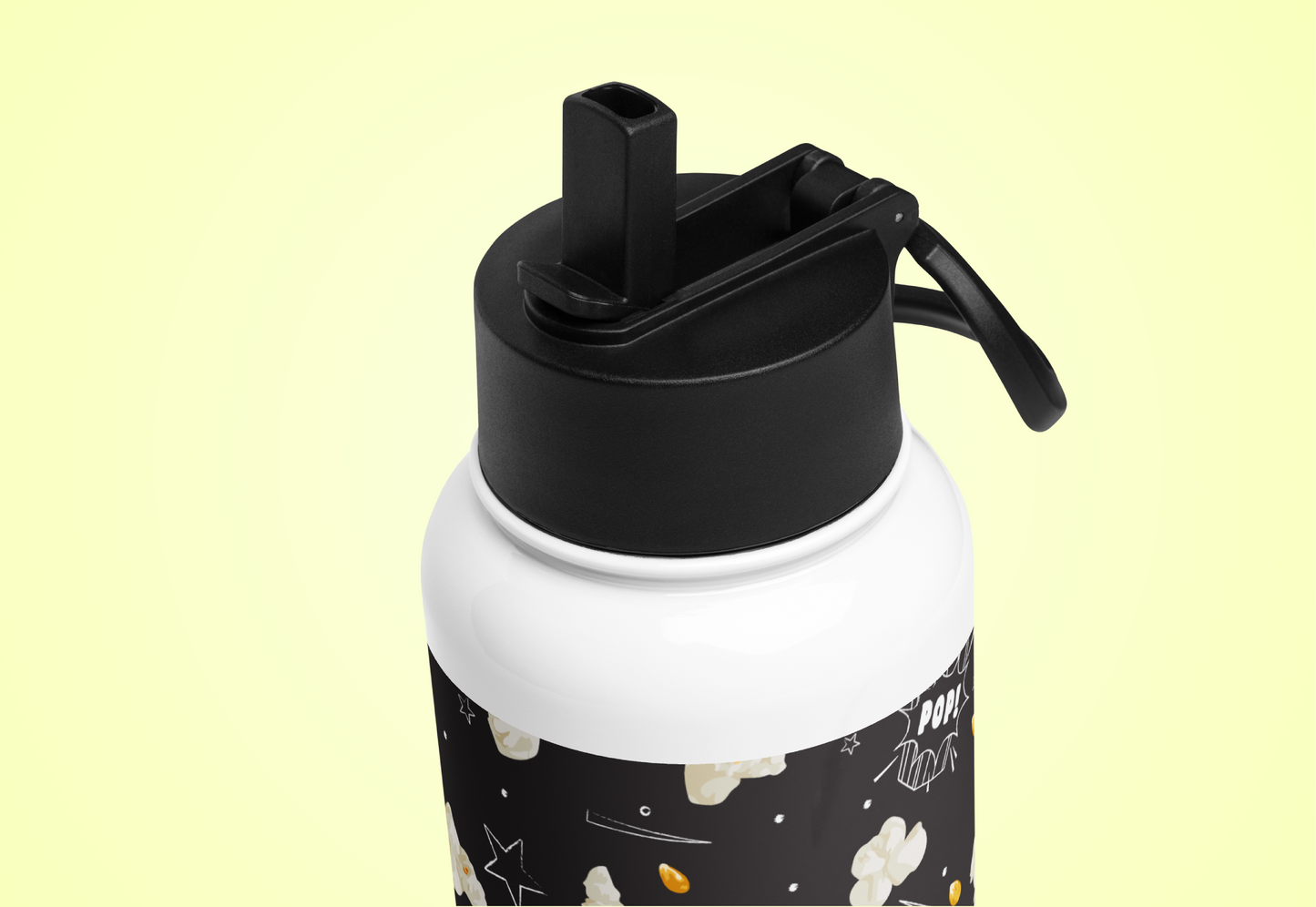 Granny's Stainless steel water bottle with a straw lid