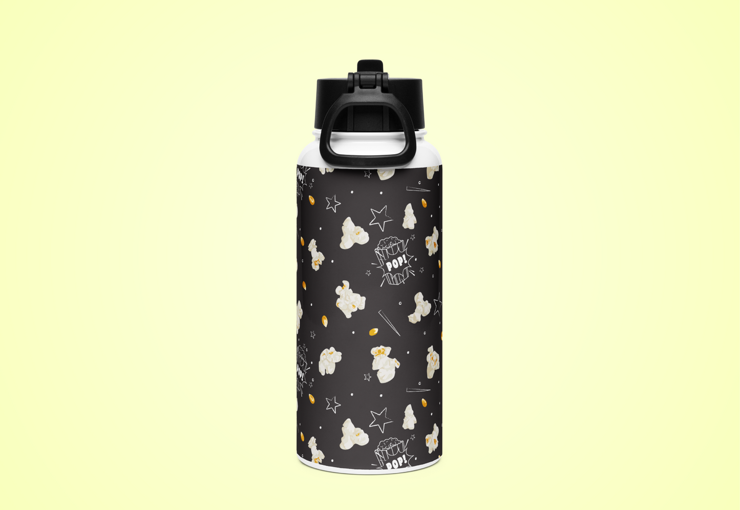 Granny's Stainless steel water bottle with a straw lid