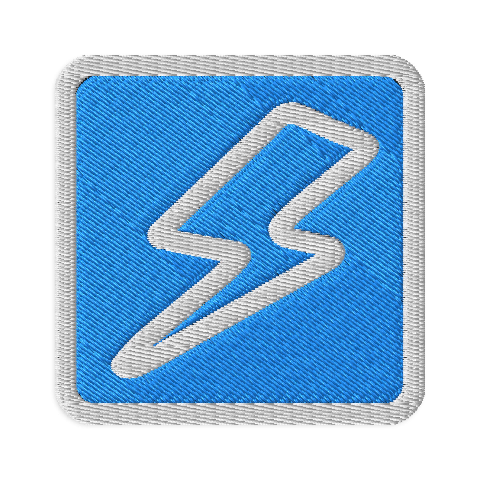 Bonnie's Embroidered Patch Blue Lightning – Ruby and Bonnie