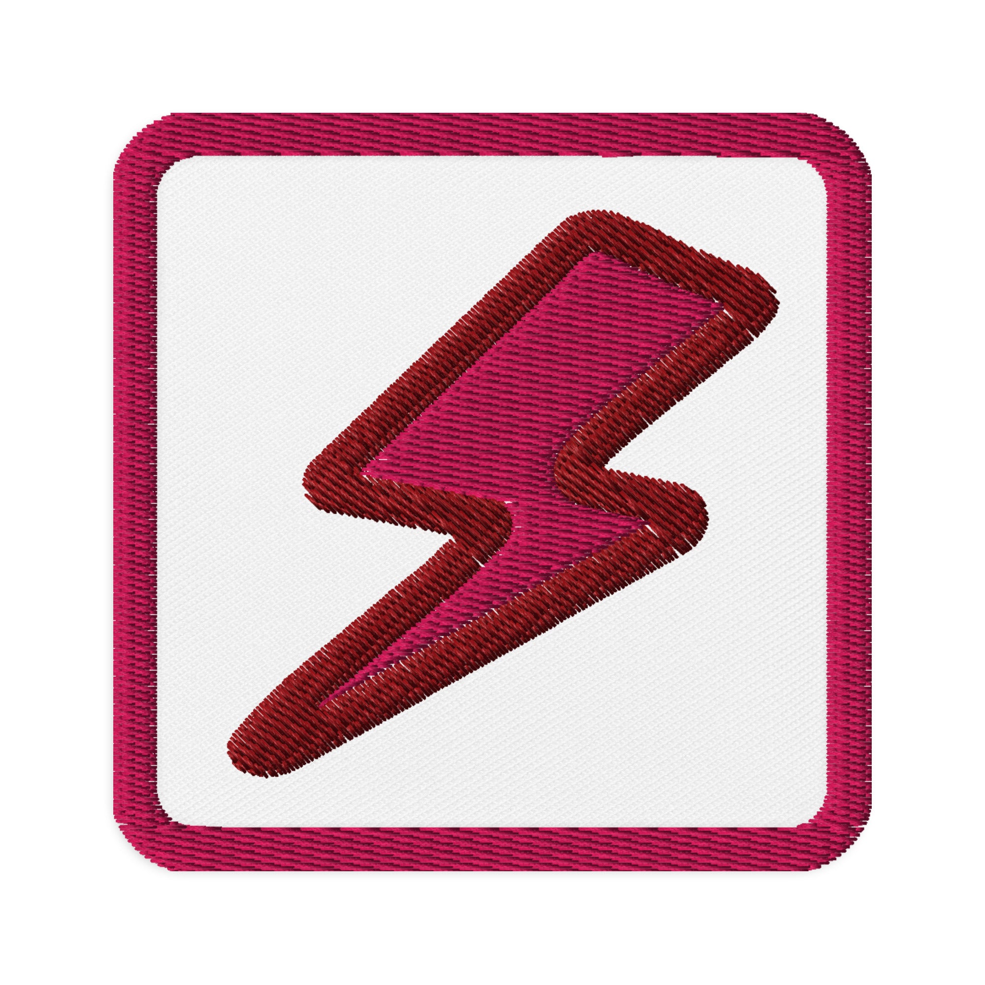Bonnie's Embroidered Patch Pink Lightning – Ruby and Bonnie